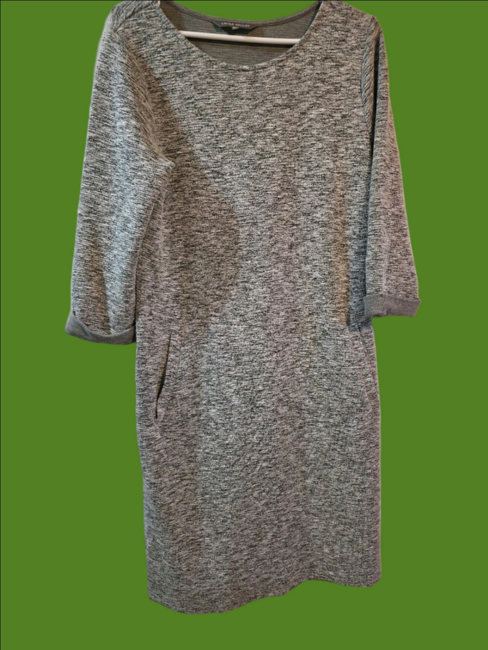 4/$67 Deal! Laura Ashley Gray Heathered Dress